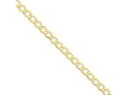 14k Yellow Gold 5 25mm Wide Curb Chain Necklace Many Sizes Avail