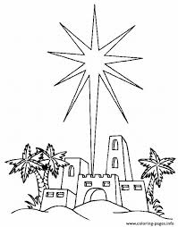 This december is amazing to see jupiter and saturn conjunction. Star Over Bethlehem Coloring Pages Printable