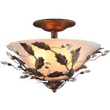 The commercial electric 4 ft. Hampton Bay Edendale 2 Light Oil Rubbed Bronze Semi Flush Mount 18124 000 The Home Depot