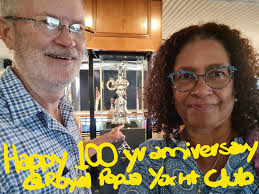 Happy 100 year anniversary Royal Papua Yacht Club. Paul & Fiona Speedy  checking out the America's Cup. Thank you to Royal New Zealand Yacht  Squadron (RNZYS) for enabling our visit as a '