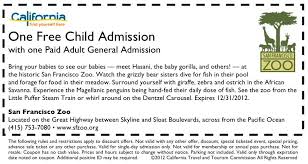 Sf Zoo Coupon San Francisco Zoo Zoo Coupons Zoo