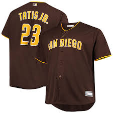 Of the san diego padres on nbc sports edge. Men S San Diego Padres Fernando Tatis Jr Brown Big Tall Replica Player Jersey