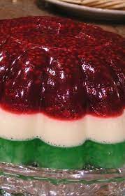 Jelly and sago salad is affordable, delicious filipino dessert. Christmas Jello Mold Jello Mold Recipes Jello Recipes Christmas Desserts