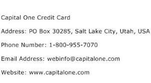Maybe you would like to learn more about one of these? Capital One Credit Card Address Contact Number Of Capital One Credit Card