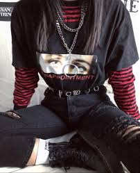 Check spelling or type a new query. Black Blackoutfit Red Aesthetic Grunge Outfit Retro Outfits Grunge Outfits