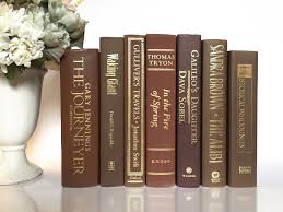 Bark Brown Lovely Classic Decorative Book Set Classics Vintage Books Book Decor Book Bundle Book Ideas Bookshelf Idea Book Decor Bookshelf Decor Vintage Books