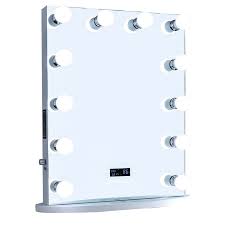 The sleek bluetooth vanity mirror from sharper image is the perfect morning companion for primping in style. Amazon Com Reigncharm Hollywood Vanity Mirror Bluetooth Audio Enabled Led Light Bulbs Border Less Beauty