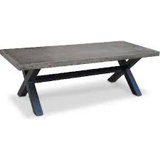 New York Poly Cement Dining Table In Bronze 2 4m Outdoor Wicker Furniture Dining Outdoor Dining Table