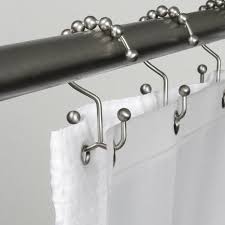 Pure Genius Amazon Com Maytex Mills Metal Double Glide Shower Ring Brushed Nickel Shower Curtain Hooks Bathroom Shower Curtains Silver Shower Curtain