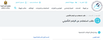 استعلم عن رقمك التامينى ومدة الاشتراك والأجر وملف المعاش باستخدام الرقم القومي بوابة العمال