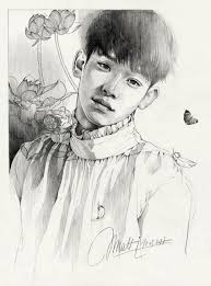 Exo Exo Fanart Chen Kim Jongdae Chen Fanart Pencil Drawing Sketch Portrait Fanart Kpop Kpop Fanart Korean Idol My Art Exo Drawing Exo Art Exo Fan Art
