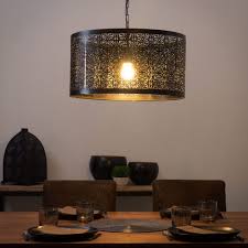 Lampadario Nero In Metallo Cesellato Metal Ceiling Lighting Ceiling Lights Metal Ceiling