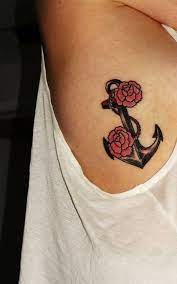 Lotus Flower And Anchor Tattoo Anchor Tattoos Tattoos Anchor Tattoo Design