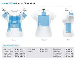 Standard Imprint Sizes For Womens Shirts Silhouette Crafts Silhouette Tutorials Silhouette Cameo Projects