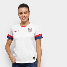 Qual a melhor seleção do mundo? Camisa Selecao Estados Unidos Home 19 20 S NÂº Torcedora Nike Feminina Branco Azul Netshoes