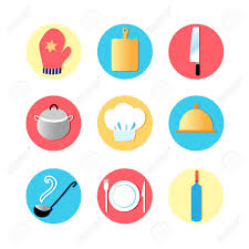 See kitchen tools stock video clips. Kitchen Utensils And Kitchen Flat Icons Cooking Tools Utensils Equipment Serve Food And Cooking Items Royalty Free Cliparts Vectors And Stock Illustration Image 35189033