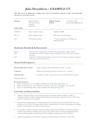 Medical Curriculum Vitae Templates At Allbusinesstemplates Com