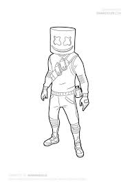 We have chosen the best marshmello coloring pages which you can download online at mobile, tablet.for free and. Mashmello Fortnine Colorful Drawings Easy Drawings Drawings