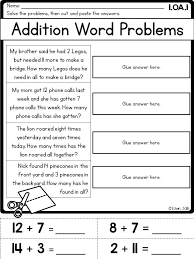 Working with first grade addition word problems. 17 Worksheets On Addition Word Problems For Grade 1