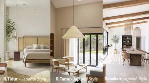 Anda tinggal memadukannya dengan furnitur lain bewarna terang atau pastel yang dapat menghadirkan gaya scandinavian. 5 Desain Tema Japandi Di Rumah Kingspark 8