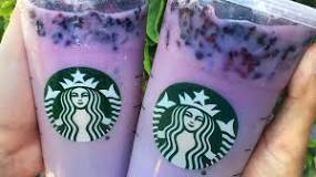 How do you order a purple drink on the Starbucks app?