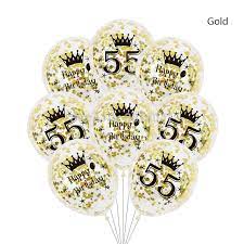 Organizzare un matrimonio è stressante e complicato. 6 Pz Lotto Numero 55 56 57 58 59 Palloncini Di Compleanno In Oro Rosa Argento 55th 56th 58th Decorazioni Del Partito Felice Anniversario Palloncino Ballons Accessories Aliexpress