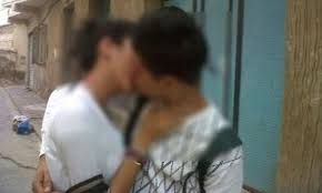 The uk foreign office says married couples holding hands is tolerated, but. Pictured The Public Kiss That Got Two Moroccan Teenagers Arrested For Being A Danger To Social Order Daily Mail Online