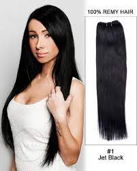 Absolutely love 20 inch steam wavy remy hair weave extensions. 18 Yaki Straight Brazilian Remy Hair Weave Weft Human Hair Extension 1 Jet Black Kyt Hnblz Weft 27 75 99