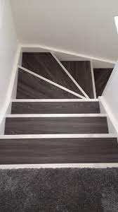 Vinyl deck railing indoor stair railing stair railing kits stairs treads and risers wood stair treads stair railing design outdoor stairs stairs edge oak stairs. Allure Locking Gen 3 Aspen Oak Black With Silver Fluted Stair Nosing Stairs Tiles Design Stairs Vinyl Tile Stairs