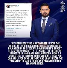 Bantuan khas kewangan sebanyak rm1,000 ini akan diberikan kepada lebih 16,000 penjawat awam negeri johor sempena hari raya aidilfitri tahun 2019. Alternatif Ptptn Tmj Umum Pinjaman Biasiswa Untuk Pelajar Rakyat Johor