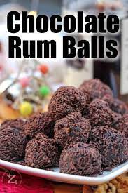 Chocolate Rum Balls Easy No Bake Our Zesty Life Recipe Rum Balls Rumballs Recipe Baked Breakfast Recipes