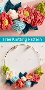 We were asked to do a knitted flower that wasn't made in the round and this pansy pattern was as good as we could manage. Flower Knitting Patterns In The Loop Knitting