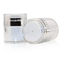 China Double Layer Glass Jar 30g 50g Airless Cosmetic ...
