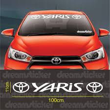 Sticker stiker kaca depan mobil speed hunters speedhunters kanji windshield. Buy Toyota Yaris Windshield Sticker Sticker Stiker Kaca Depan Toyota Yaris Windshield Seetracker Malaysia