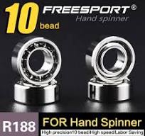 Teissuly Ceramic Ball Bearings (R188 1/4 x 1/2 x 3/16) R188 Ceramic Ball  High Speed Bearing For Finger Toy Kit