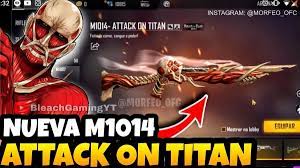 El anuncio refuerza la estrategia de garena para mejorar la experiencia de los jugadores; Shingeki No Kyojin X Free Fire Tendra Una M1014 Legendaria