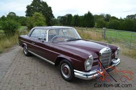 A respray in its original color was performed and it shows very well. 1965 Mercedes Benz 220seb Coupe