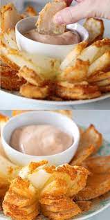 Chipotle queso (copycat) recipe is an all natural creamy chili cheese dip with tomatillo salsa in just 20. A Low Carb And Low Calorie Blooming Onion Copycat Keto Paleo Glutenfree Appetizer Keto Recipes Low Carb Recipes Snacks