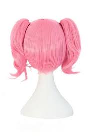 Pink anime costume cosplay wig w long curly pigtails. Pink Pigtail Anime Cosplay Wig Madoka Kaname Madoka Magica Kawaii Babe