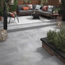 Contact expert staff now · america's trusted source Nordic Medium Grey Matt Stone Effect Porcelain Outdoor Floor Tile Pack Of 2 L 600mm W 600mm Diy At B Q