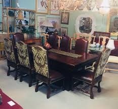 Gorgeous Custom Wood Dining Room Table Set Table With Built In Leaves And Eight Chairs We Believe It Wood Dining Room Wood Dining Room Table Dining Room Sets