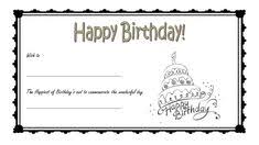Birthday gift card template free download. 14 Best Birthday Gift Certificate Template Free Ideas Gift Certificate Template Template Free Gift Certificates