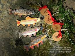 Trout And Aquatic Insects Ornaments Trout Fish Christmas Etsy Fishing Christmas Ornaments Fishing Christmas Fishing Decor