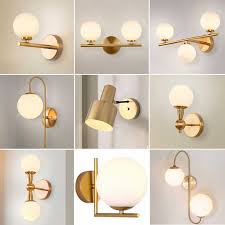 Wall sconces are a great way to add lighting without taking up precious floor space, making them ideal for spots that are tight on space, like hallways. Modern Gold Wall Lamps Glass Ball Mirror Lights For Bathroom Bedside Industrial Lamp Nordic Wall Sconce Light Fixtures Home Deco Led Indoor Wall Lamps Aliexpress