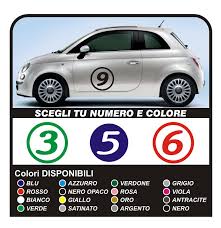 All orders come with free. Stickers Fiat 500 Number Decals Stickers 500 Smart Numbers Door Side New Mega Grafic S R L