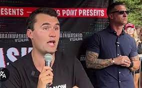 Not the same guy. The guy in the Charlie Kirk video was his personal  security guard and has traveled with him to multiple events.