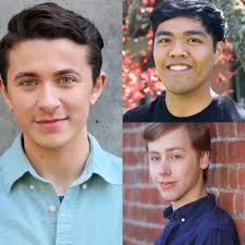 Meet the cast: Marcel Grant, Rosalio Sanchez and Danny Davis. This talented  group supports the show as footman, reporters, and aviators. Maybe even a  monkey here or there. Opening May 10, 2019, . *