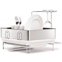 Escurridor De Platos De Acero Compact Blanco Secaplatos Cocinas Organizacion