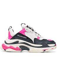 Size embroidered in white at round toe. Balenciaga Triple S Sneakers Farfetch