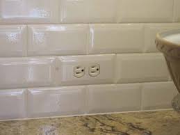 Tiled In Switch Plates Floor Outlet Cover Kitchen Outlets Subway Tile